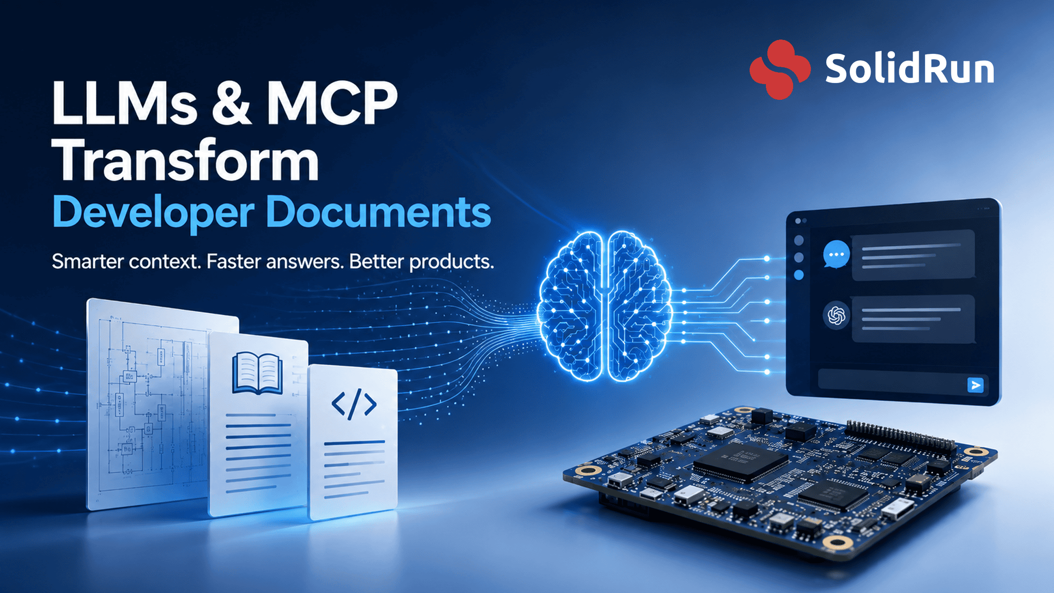LLMs and MCP Documentation for Developer 1 Developer Center whitepaper LLM and MCP banner